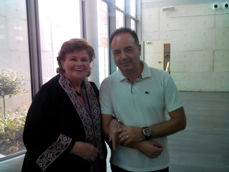 José Escandell junto a Viorica Cortez