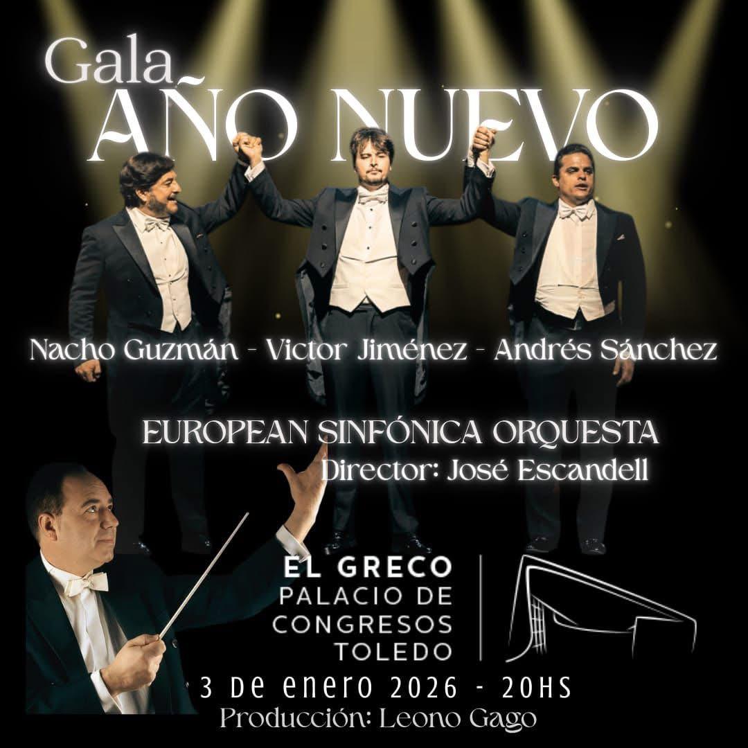 Cartel Gala de Año Nuevo — Palacio de Congresos El Greco, Toledo