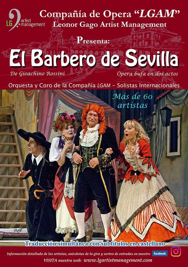 Cartel de El Barbero de Sevilla — Compañía de Ópera LGAM